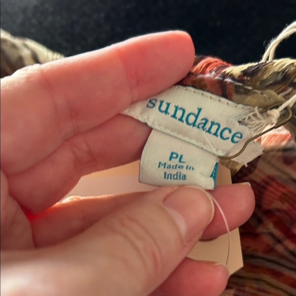 Sundance Litzy Bloom Dress Floral Ruffle Long Sleeve Boho Midi Sheer PL - Picture 6 of 7